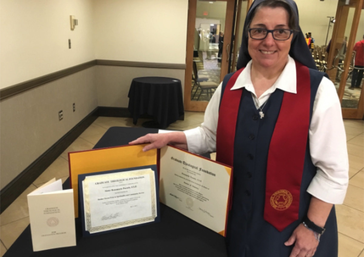 Pauline Sister Rose Pacatte Receives Doctorate of Ministry in Pastoral Communications